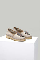 Beige Women's Espadrille with Owl | Derimod