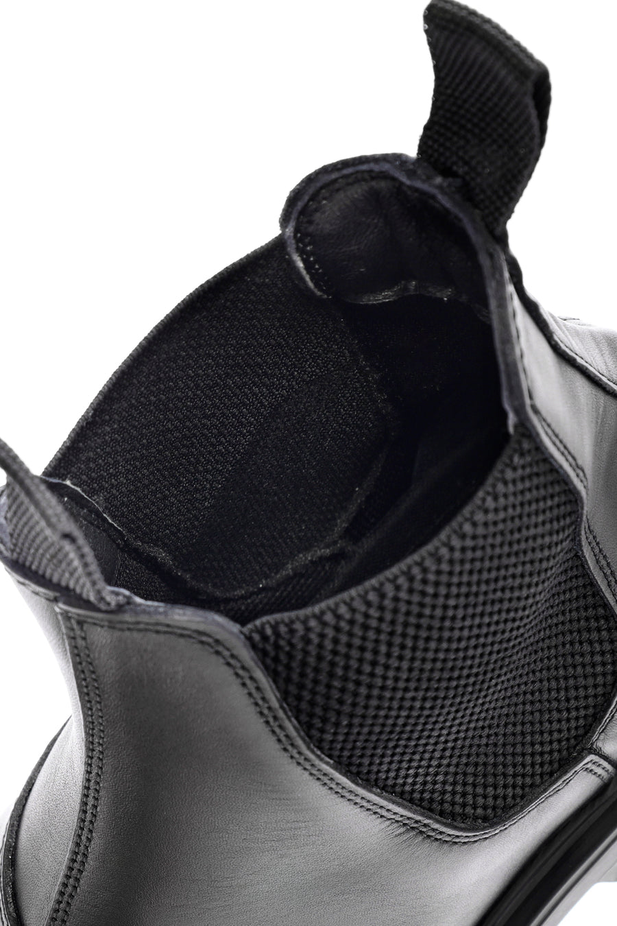 Male Black Leather Chelsea Boots