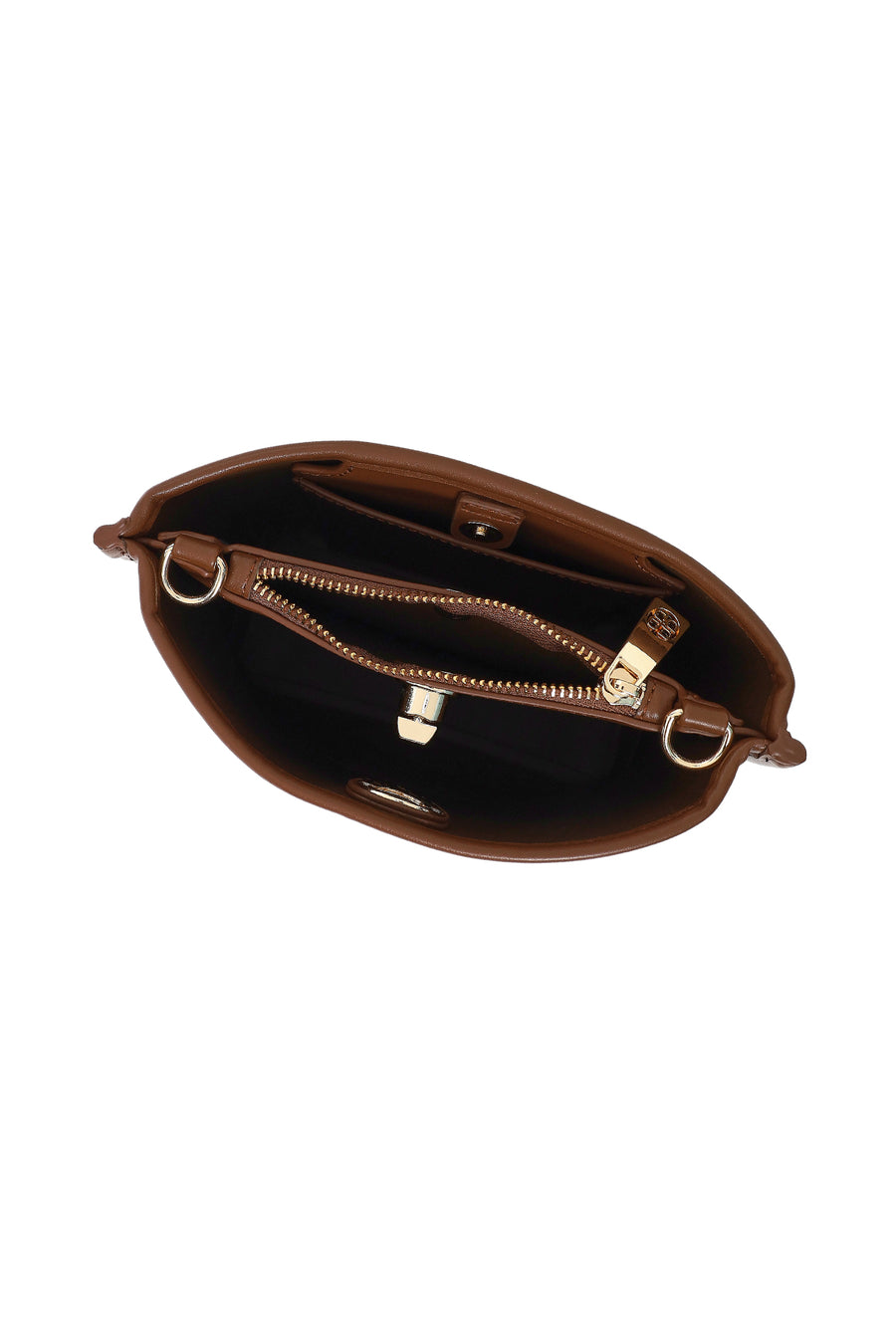 Woman Brown Long-Strap Shoulder Bag