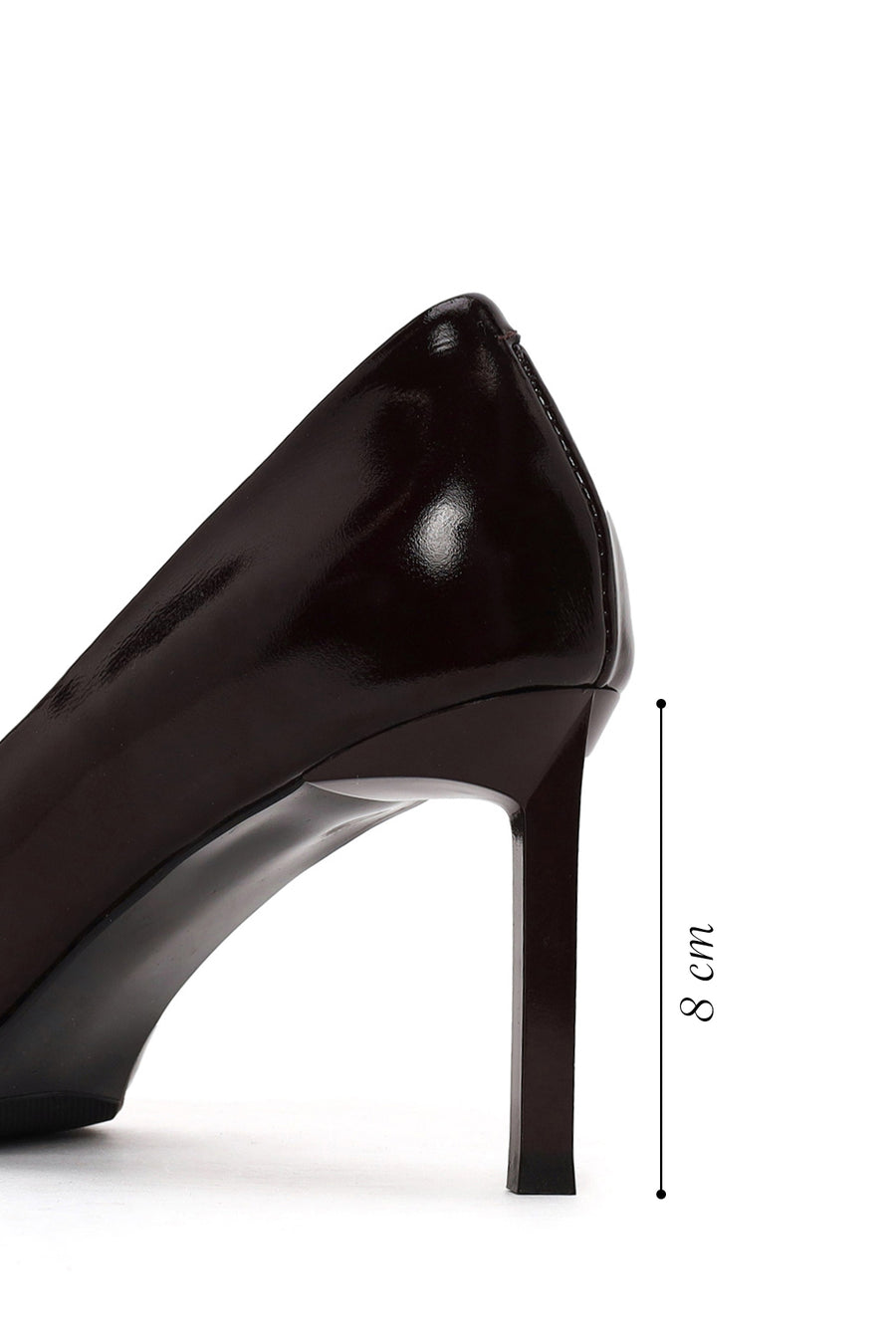 Kadın Bordo İnce Topuklu Rugan Deri Stiletto