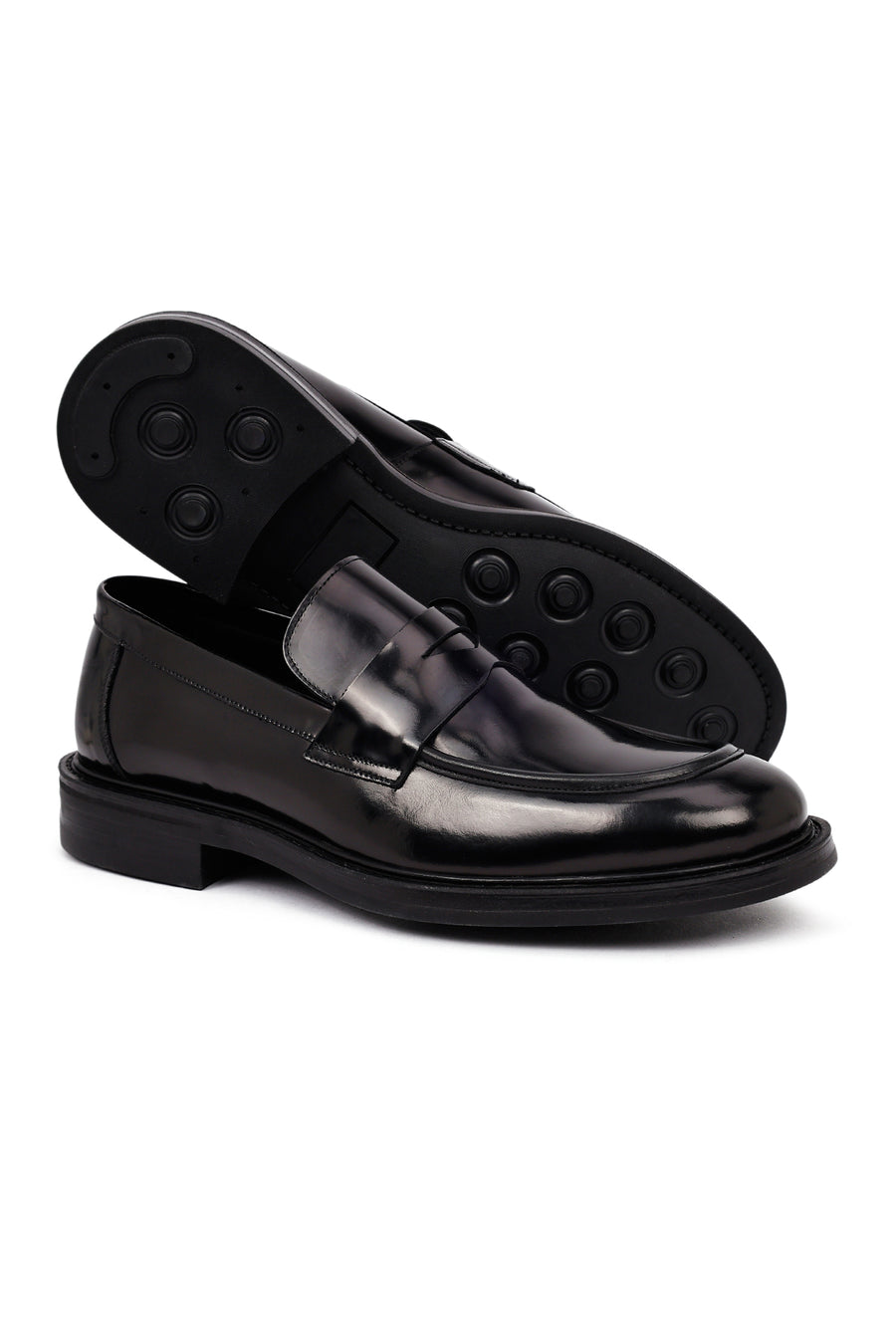 Erkek Siyah Deri Casual Loafer