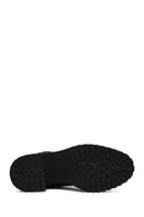 Women's Black Zippered Thick Heeled Boots | Derimod