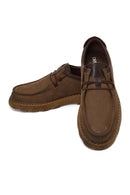 Male Mink Nubuck Leather Casual Shoes | Derimod
