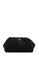 Women's Black Plush Crossbody Bag | Derimod