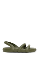 Camper Women's Green Kobarah Flat Slippers | Derimod