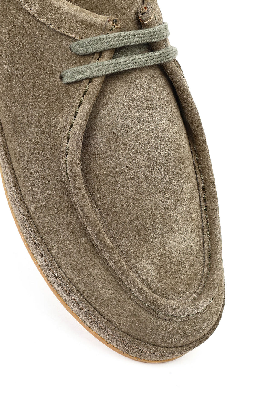 Men's Light Green Suede Leather Casual Shoes