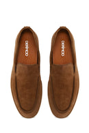 Erkek Taba Süet Deri Casual Loafer | Derimod