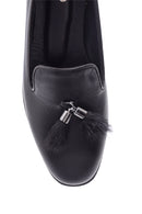 Women's Feather Detailed Leather Loafer | Derimod