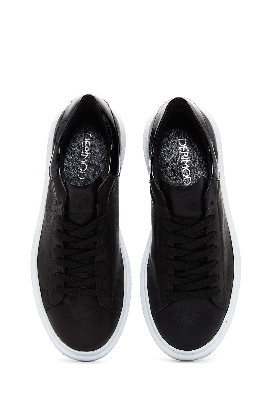 Women's Black Leather Sneaker