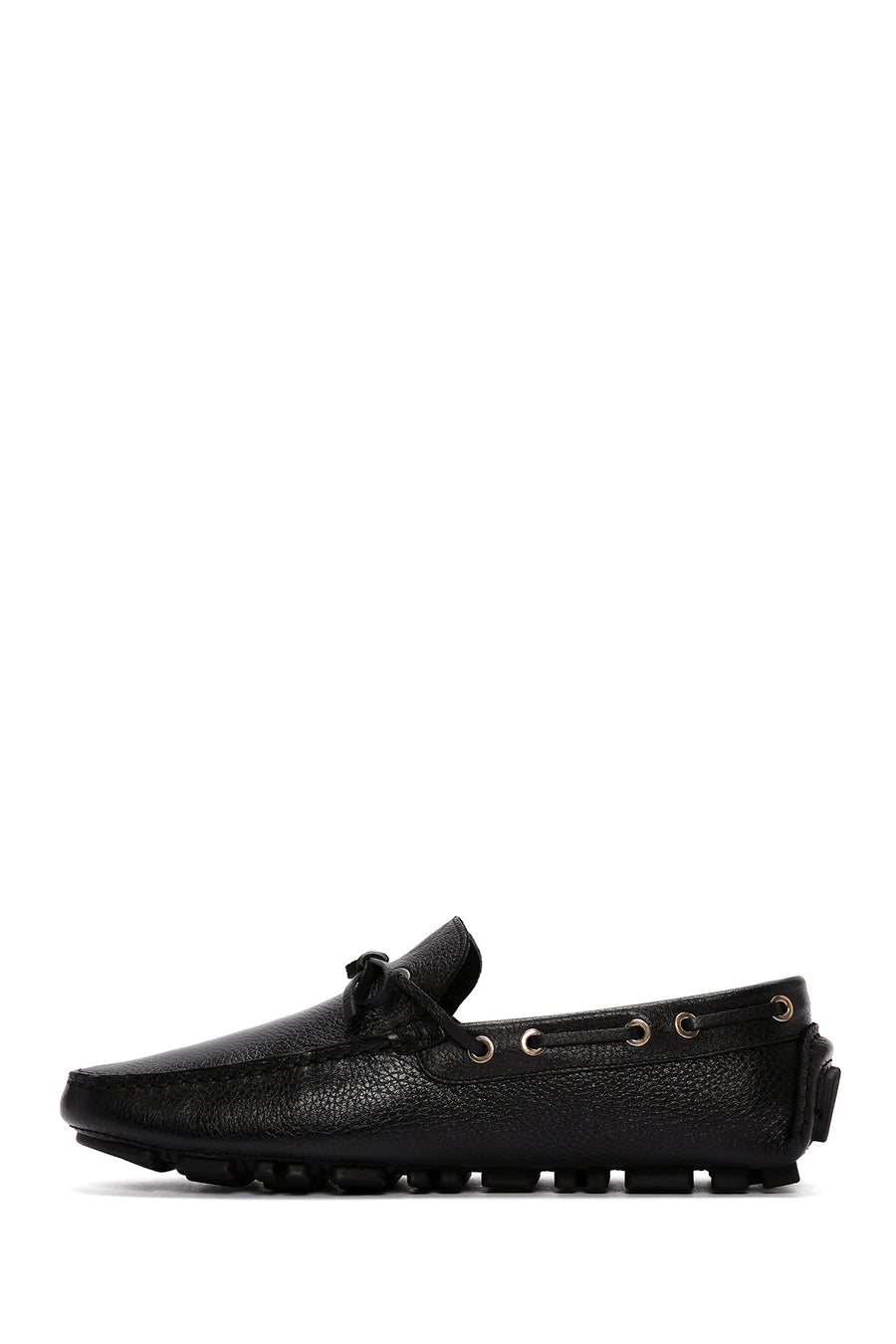 Men's Black Leather Comfort Loafer