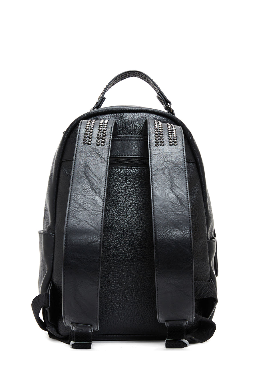Women's Black Studded Backpack