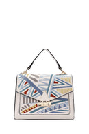 Women's Multi-Colored Printed Long Strap Shoulder Bag | Derimod