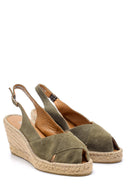 Women's Suede Wedge Heeled Shoes | Derimod