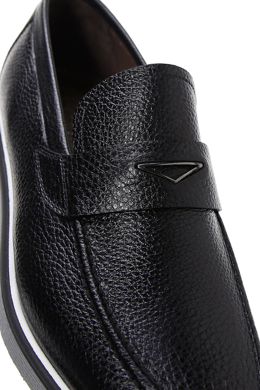 Erkek Siyah Deri Casual Loafer