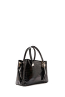 Women's Black Long Strap Crocodile Handbag | Derimod