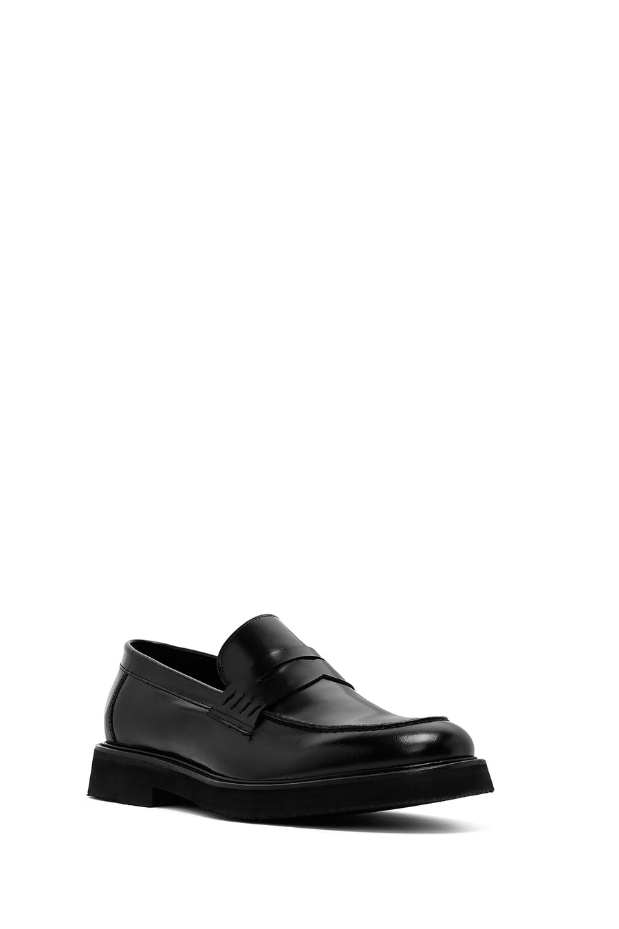 Men's Black Leather Classic Loafer