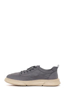 Derimoz Zero Erkek Gri Bağcıklı Kumaş Sneaker | Derimod