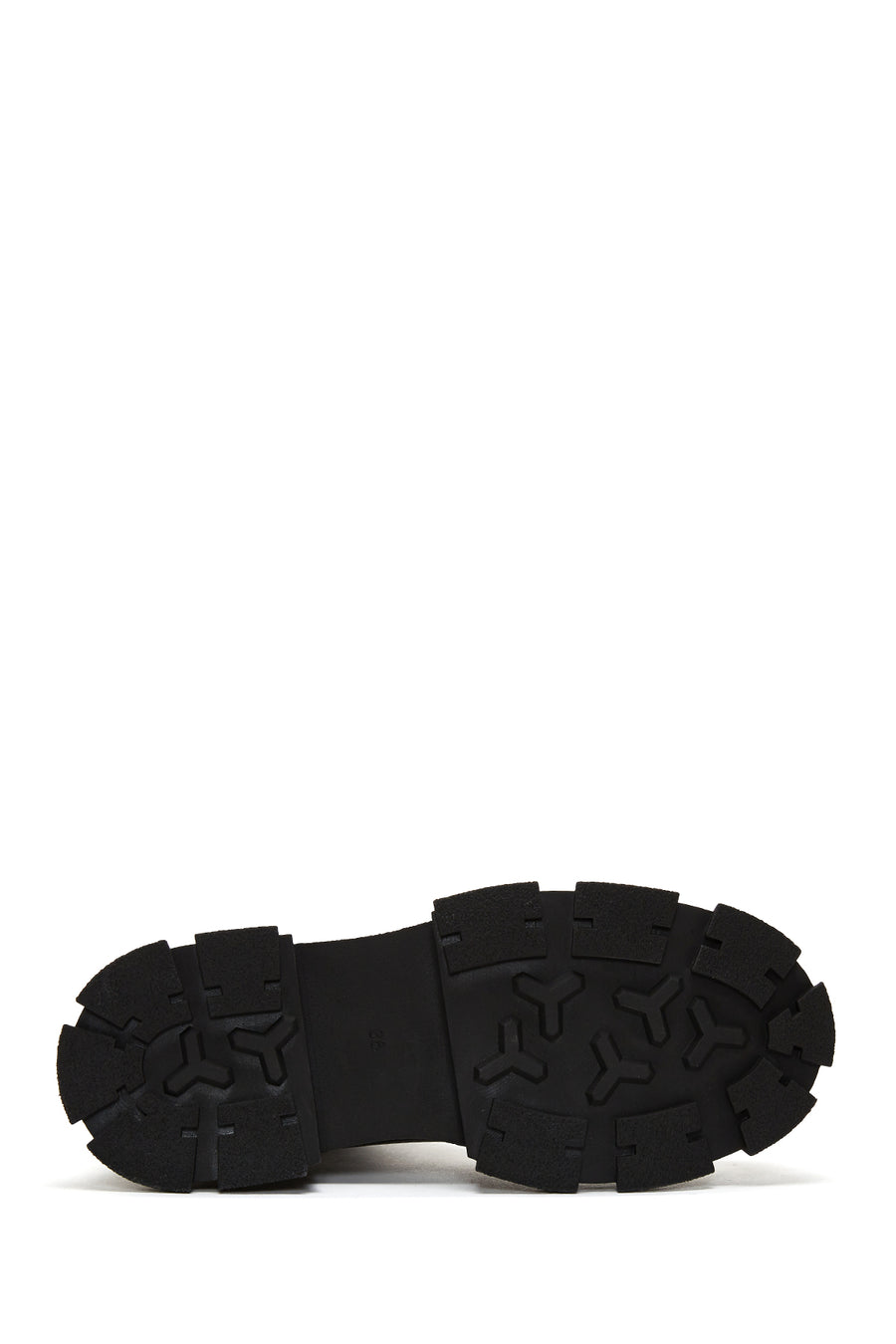 Women's Black Chunky Leather Chelsea Boots