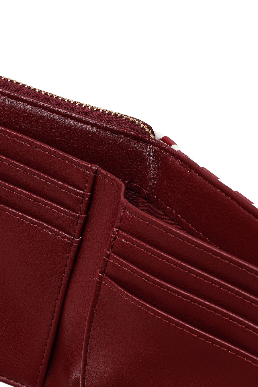Woman Burgundy Printed Wallet