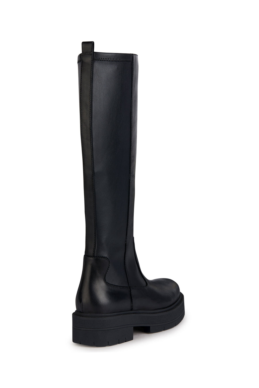 Geox Women's Black Spherica Ec7 Zippered Leather Boots