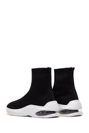 Women's Black High Top Sneaker | Derimod