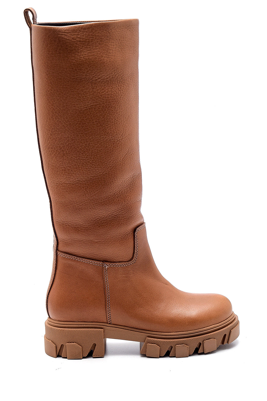 Women's Leather Thick Soled Boots 20WFD2291FT | Derimod