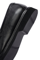 Male Black Leather Casual Loafers | Derimod