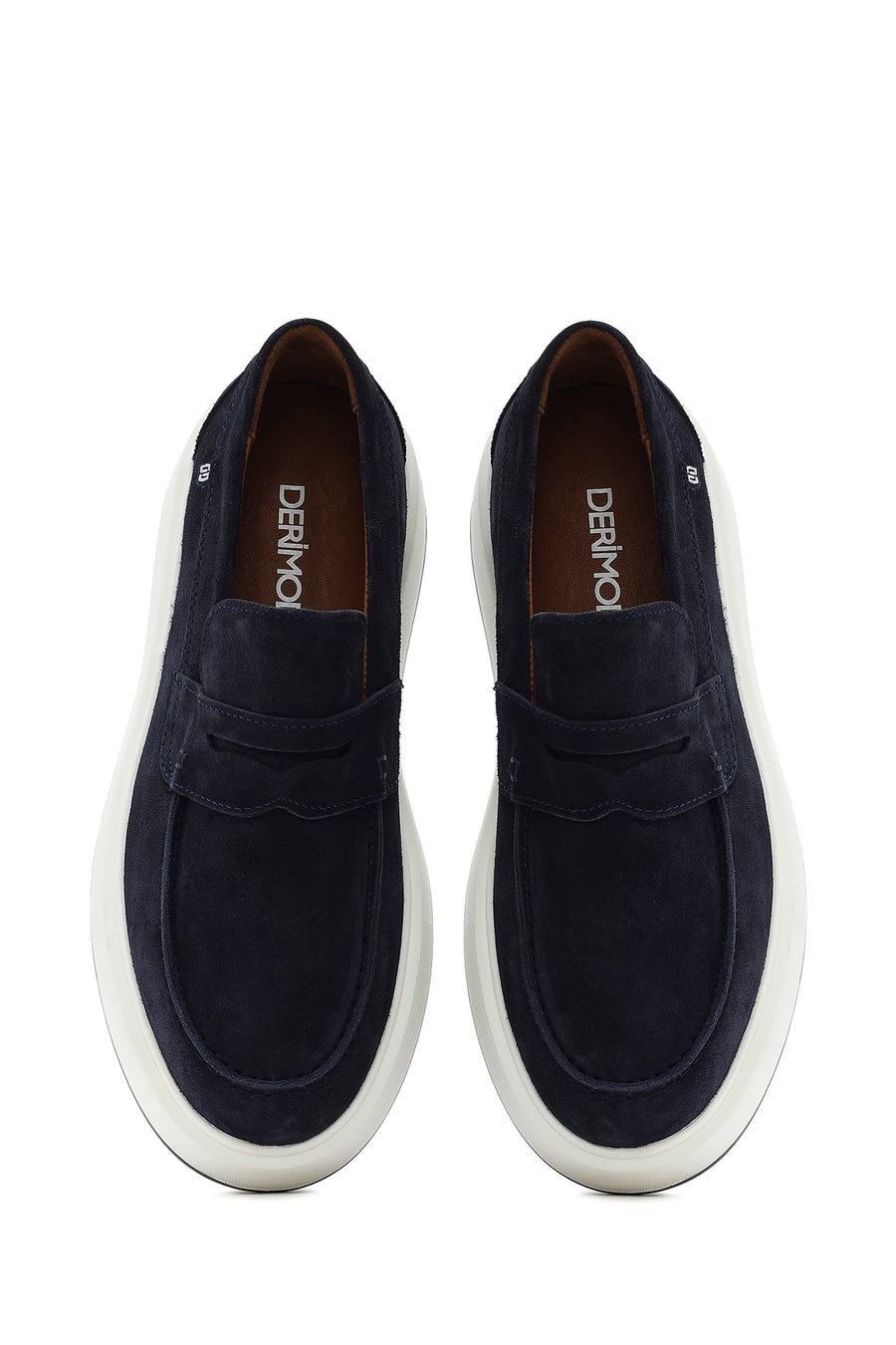 Men's Navy Blue Suede Leather Casual Loafer