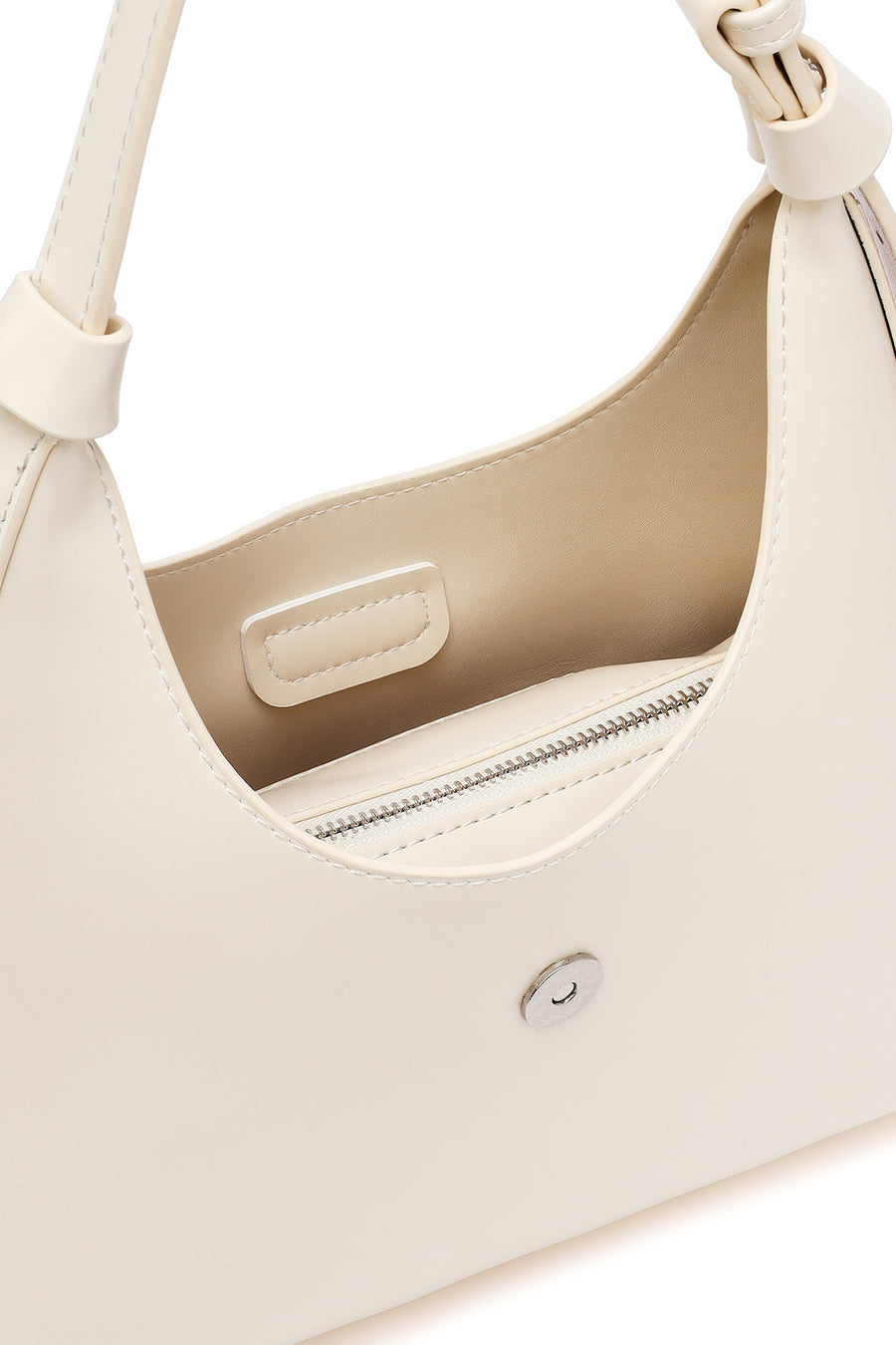 Women's Cream Classic Shoulder Bag