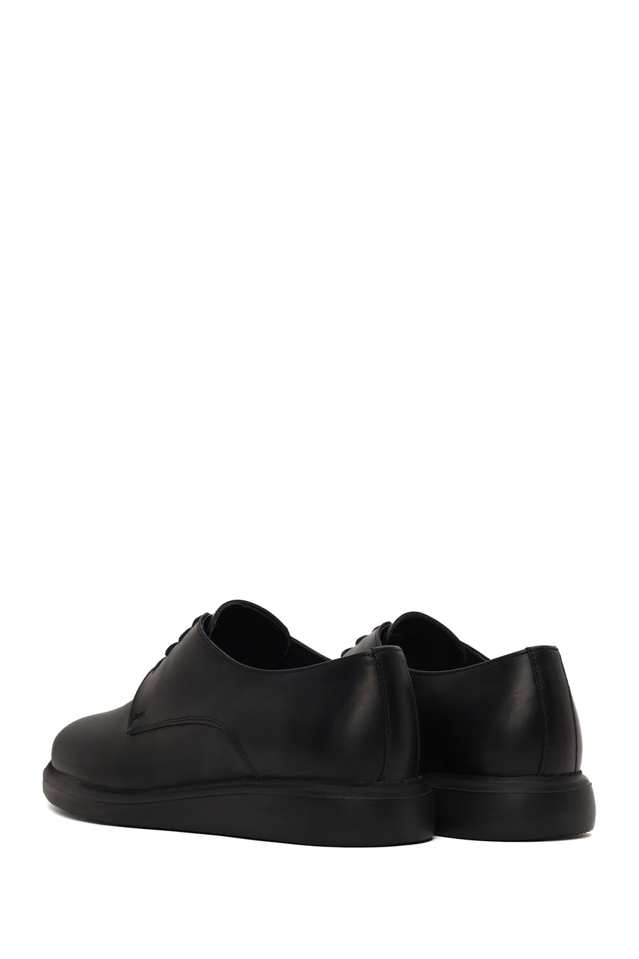 Male Black Lace-up Leather Casual Shoes