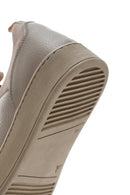 Men's Mink Lace-up Leather Sneaker | Derimod