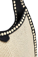 Women's Beige Straw Shoulder Bag | Derimod