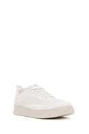 ACBC x Derimod Men's White Lace-Up Sneakers | Derimod