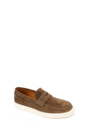 Erkek Taba Süet Deri Casual Loafer | Derimod