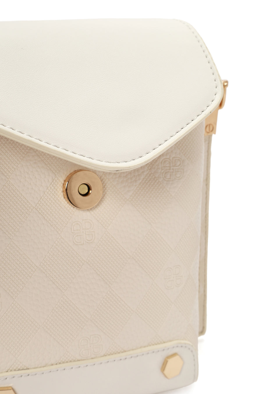 Women's Cream Long Strap Shoulder Bag