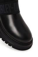 Harley Davidson Male Black Polperro Leather Chelsea Boots | Derimod