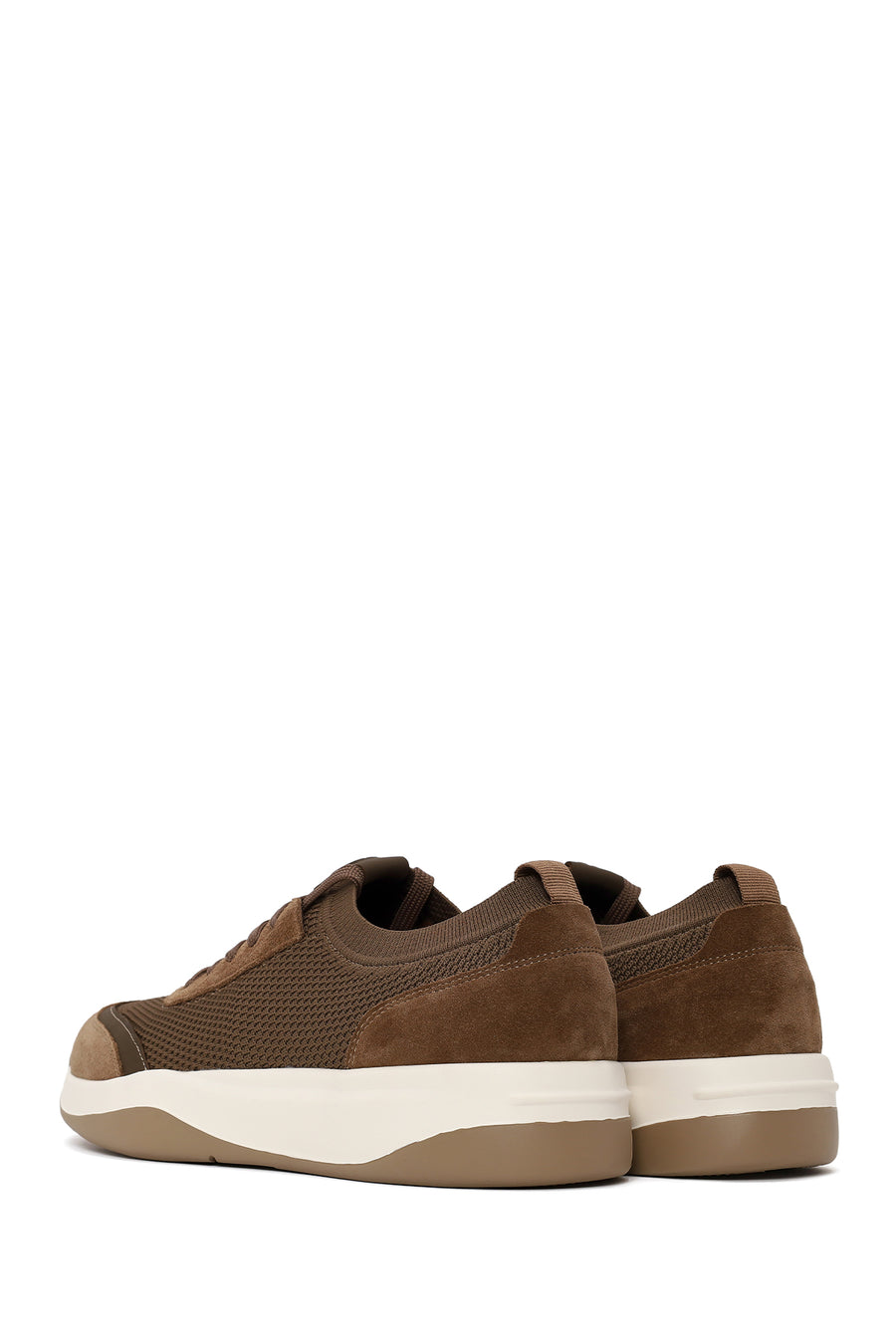 Derimod Zero Male Brown Lace-up Thick-soled Fabric Sneaker