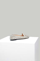 Suede Perforated Women's Leather Ballerinas | Derimod
