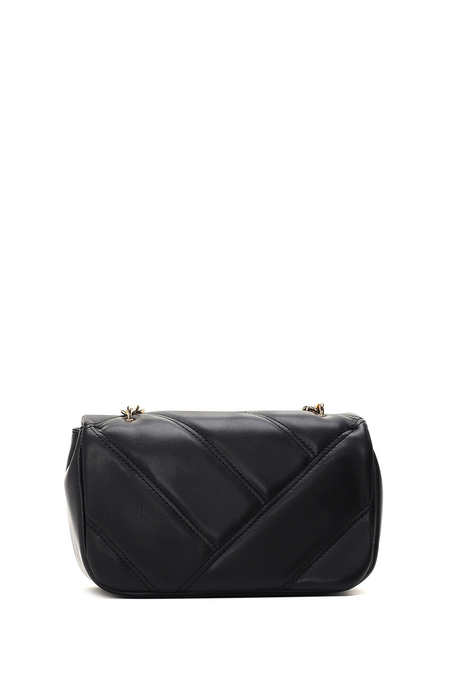 Women's Black Quilted Crossbody Bag