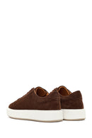 Men's Brown Suede Leather Sneaker | Derimod