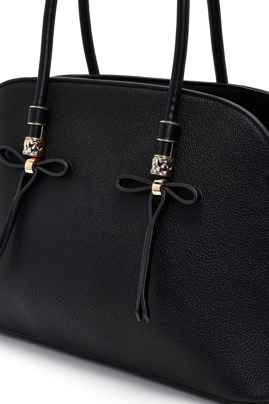 Women's Black Long Strap Classic Handbag