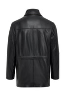 Nathan Men's Black Leather Coat | Derimod