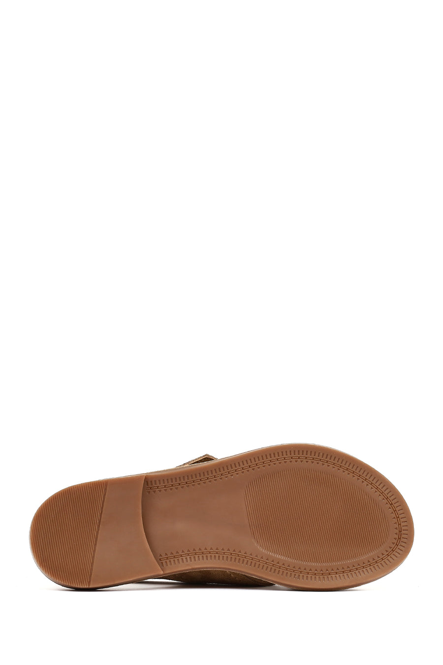 Women's Tan Suede Leather Sandals