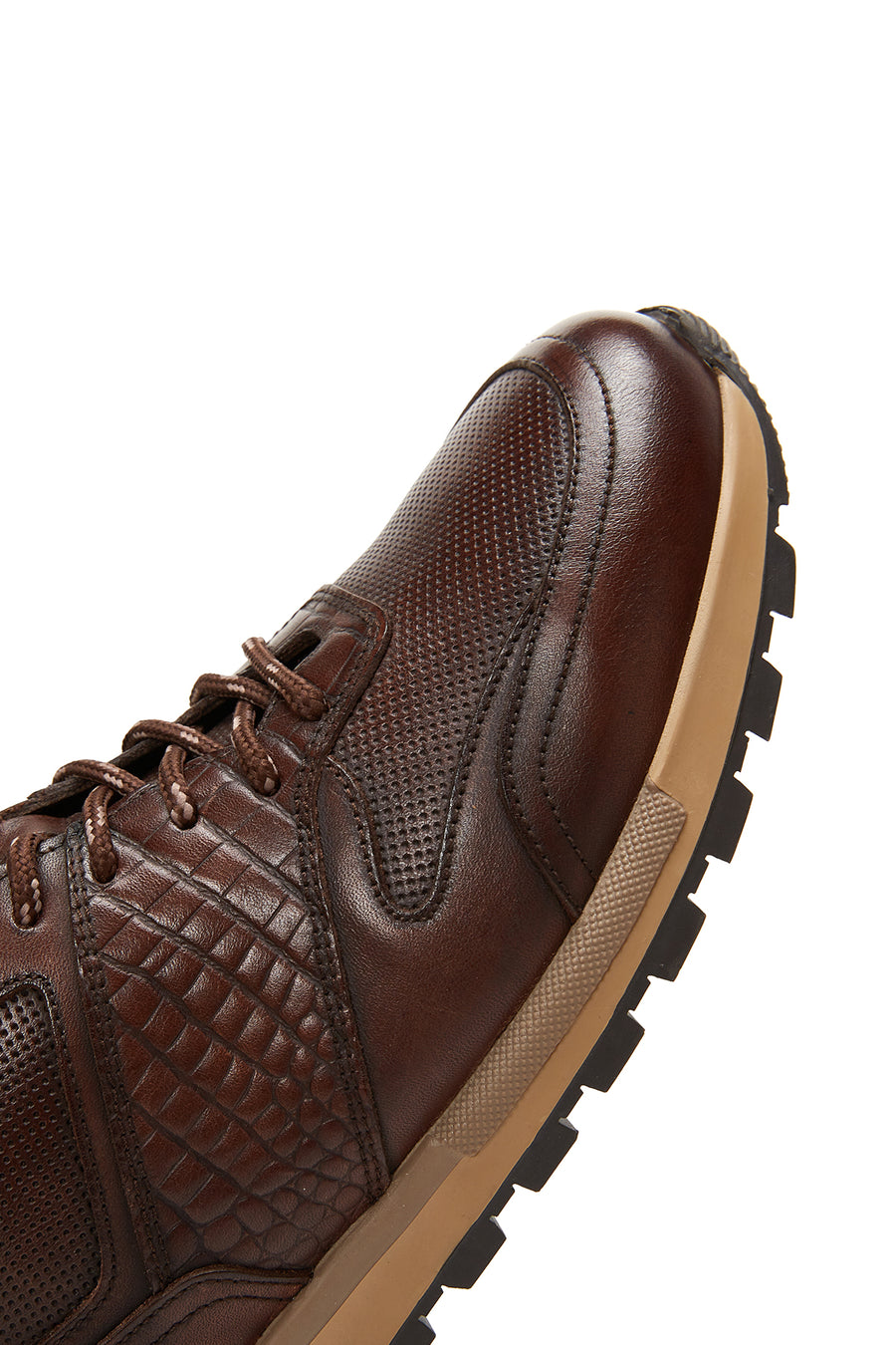 Men's Brown Leather Sneaker