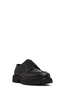 Men's Black Lace-Up Thick-Soled Leather Casual Shoe | Derimod