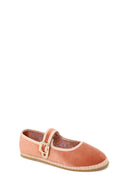 Woman Powder Buckled Fabric Mary Jane Ballerine flats | Derimod