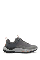 Skechers Men's Grey Lace-Up Fabric Sneakers | Derimod