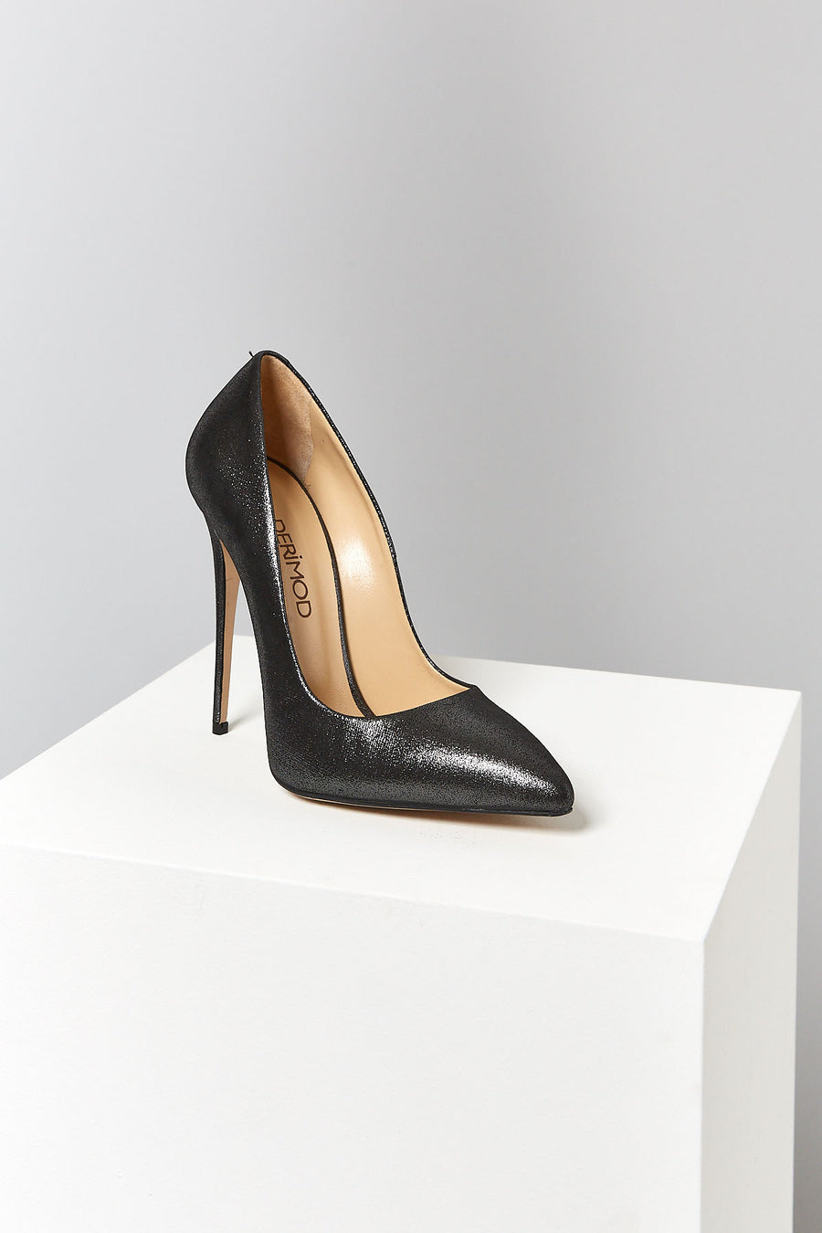 Women's Black Leather Stiletto 18SFD161318 | Derimod