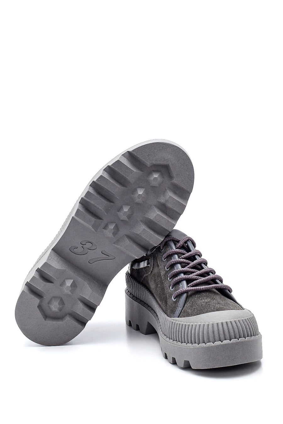 Women's Leather Thick Soled Shoes