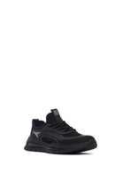 Derimod Zero Men's Black Lace Up Fabric Sneaker | Derimod